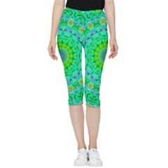 Greenspring Inside Out Lightweight Velour Capri Leggings 