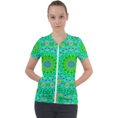 Greenspring Short Sleeve Zip Up Jacket by LW323