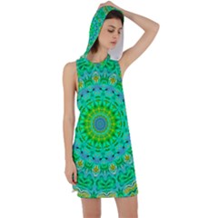 Greenspring Racer Back Hoodie Dress by LW323