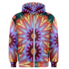 Passion Flower Men s Zipper Hoodie by LW323