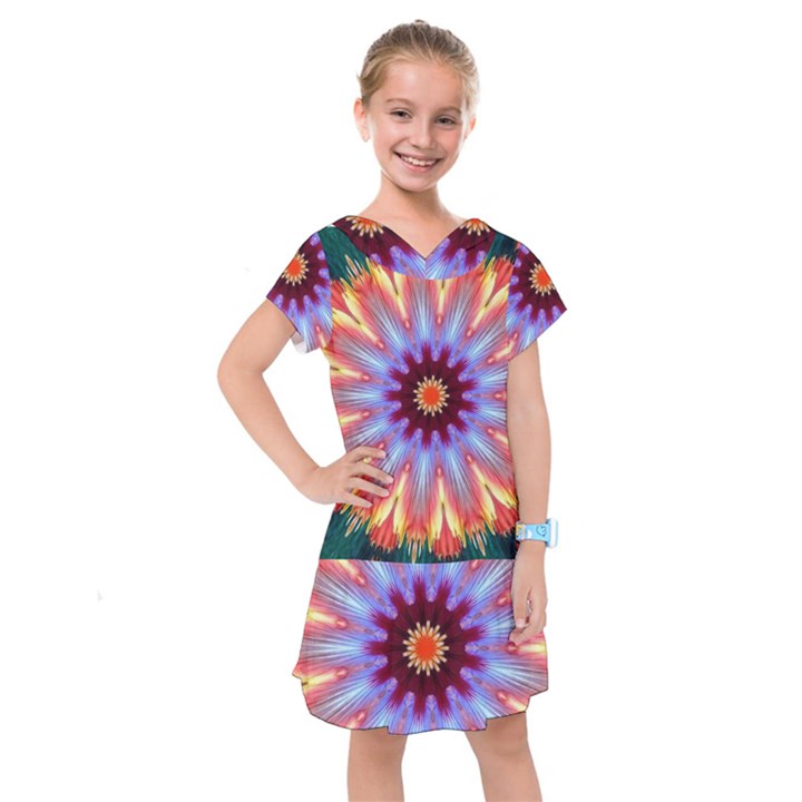 Passion Flower Kids  Drop Waist Dress