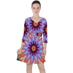 Passion Flower Ruffle Dress by LW323