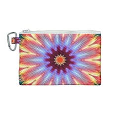 Passion Flower Canvas Cosmetic Bag (medium) by LW323