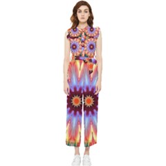 Passion Flower Women s Frill Top Jumpsuit by LW323