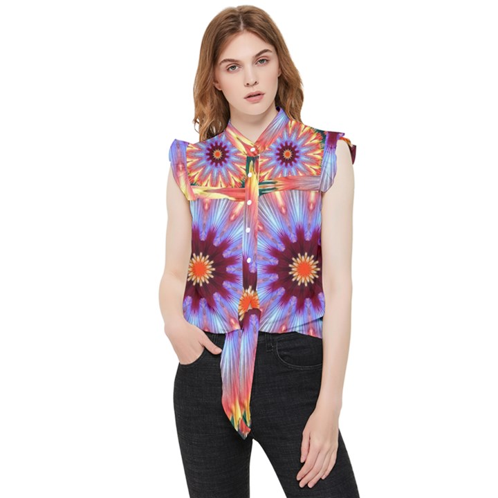 Passion Flower Frill Detail Shirt