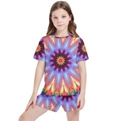 Passion Flower Kids  Tee And Sports Shorts Set