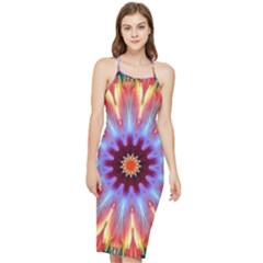 Passion Flower Bodycon Cross Back Summer Dress