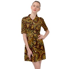 Woodwork Belted Shirt Dress by LW323