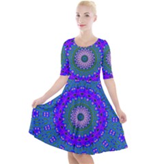 Bluebelle Quarter Sleeve A-line Dress by LW323