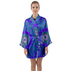 Bluebelle Long Sleeve Satin Kimono by LW323