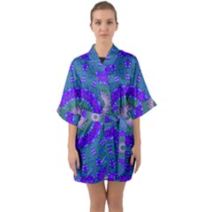 Bluebelle Half Sleeve Satin Kimono  by LW323