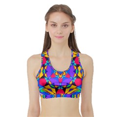 Fairground Sports Bra With Border by LW323