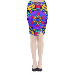 Fairground Midi Wrap Pencil Skirt by LW323