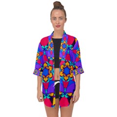 Fairground Open Front Chiffon Kimono by LW323