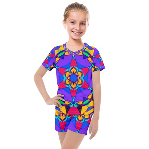 Fairground Kids  Mesh Tee And Shorts Set by LW323