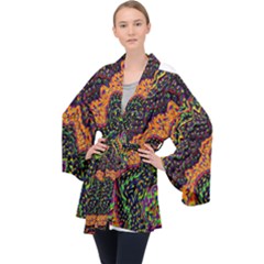 Goghwave Long Sleeve Velvet Kimono  by LW323