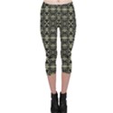 Geometric Textured Ethnic Pattern 1 Capri Leggings  View1