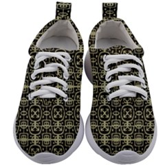 Geometric Textured Ethnic Pattern 1 Kids Athletic Shoes by dflcprintsclothing