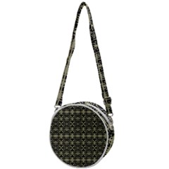 Geometric Textured Ethnic Pattern 1 Crossbody Circle Bag