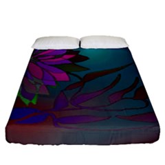 Evening Bloom Fitted Sheet (queen Size) by LW323