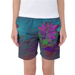 Evening Bloom Women s Basketball Shorts by LW323