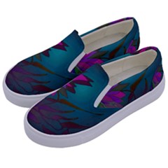 Evening Bloom Kids  Canvas Slip Ons by LW323