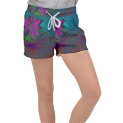 Evening Bloom Velour Lounge Shorts by LW323