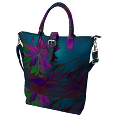 Evening Bloom Buckle Top Tote Bag by LW323