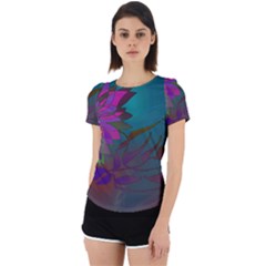 Evening Bloom Back Cut Out Sport Tee