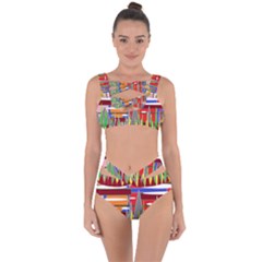 Forrest Sunset Bandaged Up Bikini Set 