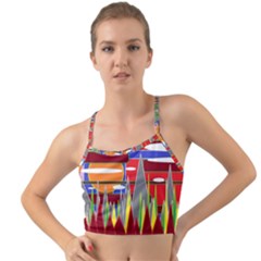 Forrest Sunset Mini Tank Bikini Top