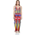 Forrest Sunset Sleeveless Tie Ankle Jumpsuit View1