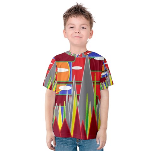 Forrest Sunset Kids  Cotton Tee by LW323