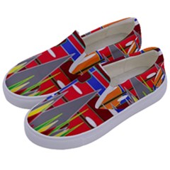 Forrest Sunset Kids  Canvas Slip Ons by LW323