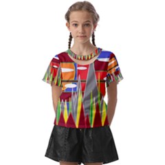 Forrest Sunset Kids  Front Cut Tee