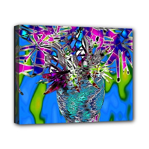 Exotic Flowers In Vase Canvas 10  X 8  (stretched) by LW323