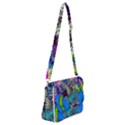 Exotic Flowers in Vase Shoulder Bag with Back Zipper View1