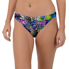 Exotic Flowers In Vase Band Bikini Bottom by LW323