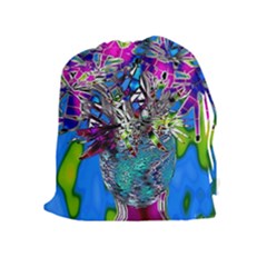 Exotic Flowers In Vase Drawstring Pouch (xl) by LW323