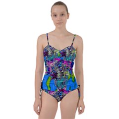 Exotic Flowers In Vase Sweetheart Tankini Set by LW323