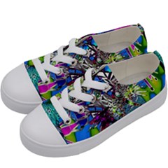 Exotic Flowers In Vase Kids  Low Top Canvas Sneakers by LW323