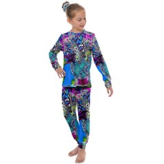 Exotic Flowers In Vase Kids  Long Sleeve Set  by LW323