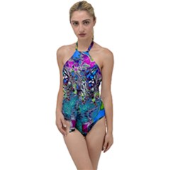 Exotic Flowers In Vase Go With The Flow One Piece Swimsuit by LW323