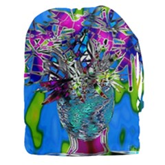 Exotic Flowers In Vase Drawstring Pouch (3xl) by LW323