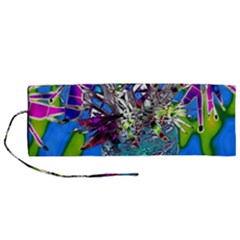 Exotic Flowers In Vase Roll Up Canvas Pencil Holder (m) by LW323