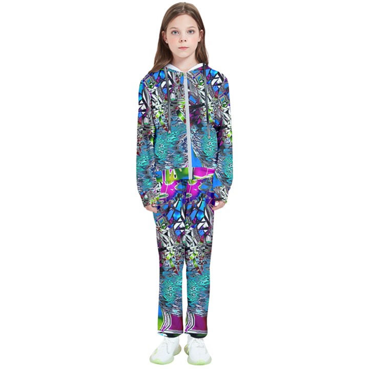 Exotic Flowers in Vase Kids  Tracksuit