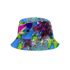 Exotic Flowers In Vase Bucket Hat (kids) by LW323