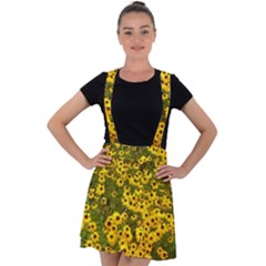 Daisy May Velvet Suspender Skater Skirt by LW323