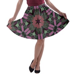 Tropical Island A-line Skater Skirt by LW323