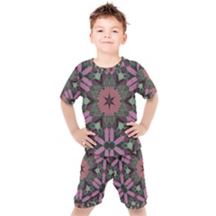 Tropical Island Kids  Tee And Shorts Set by LW323